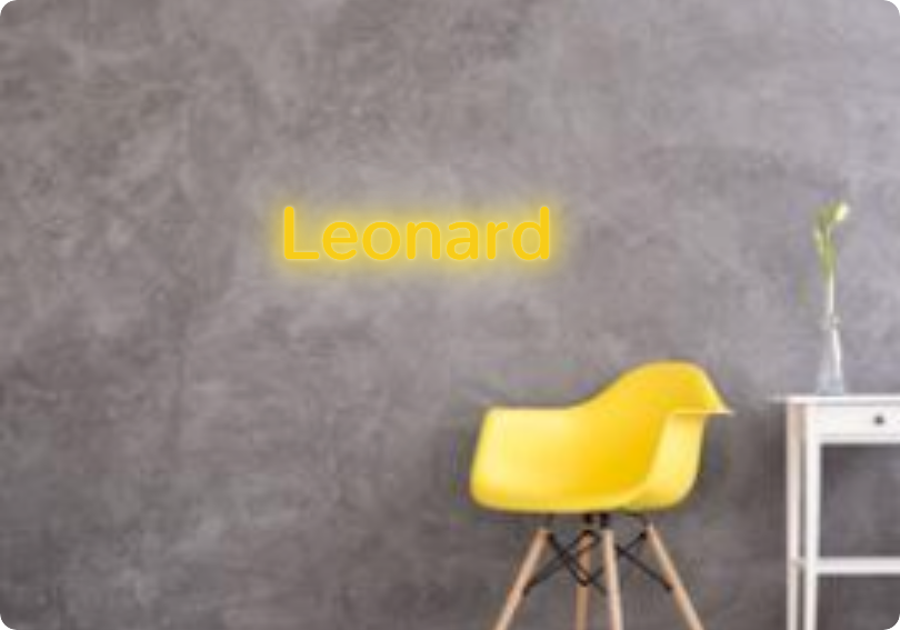 Custom text: Leonard